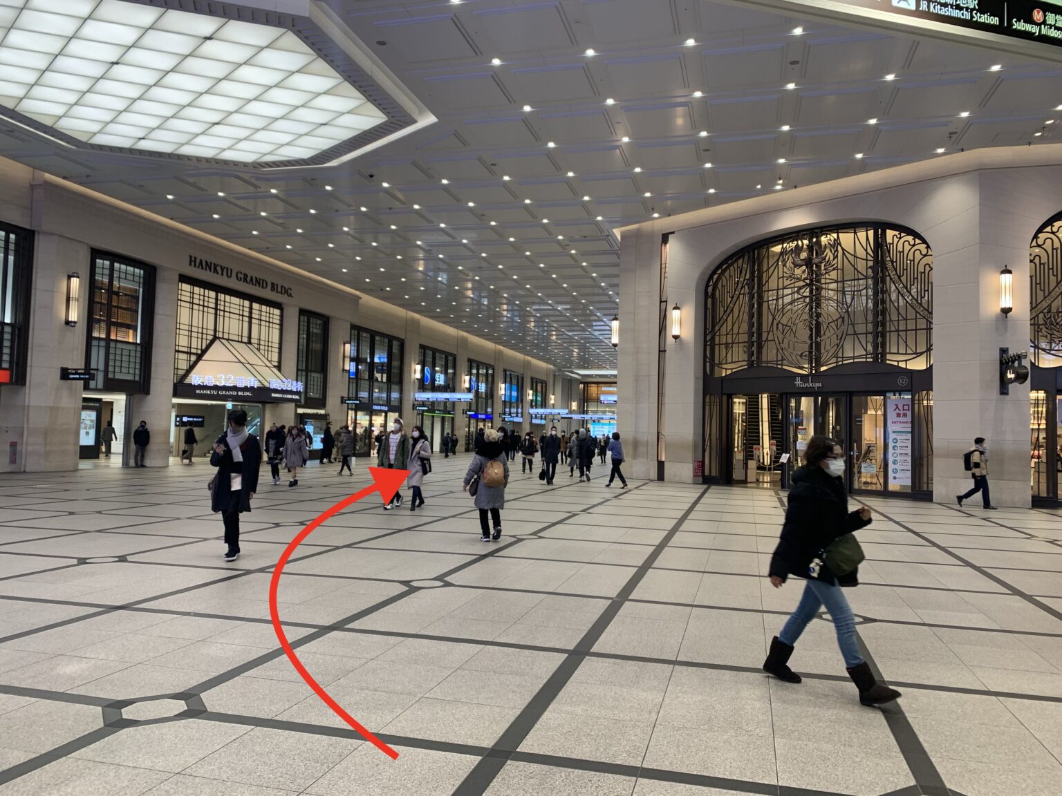 【写真で紹介】「阪急大阪梅田駅」から「大阪阪急内郵便局」への行き方! 大阪NAVI 【写真で紹介】「阪急大阪梅田駅」から「大阪阪急内郵便局」への行き方! 大阪NAVI